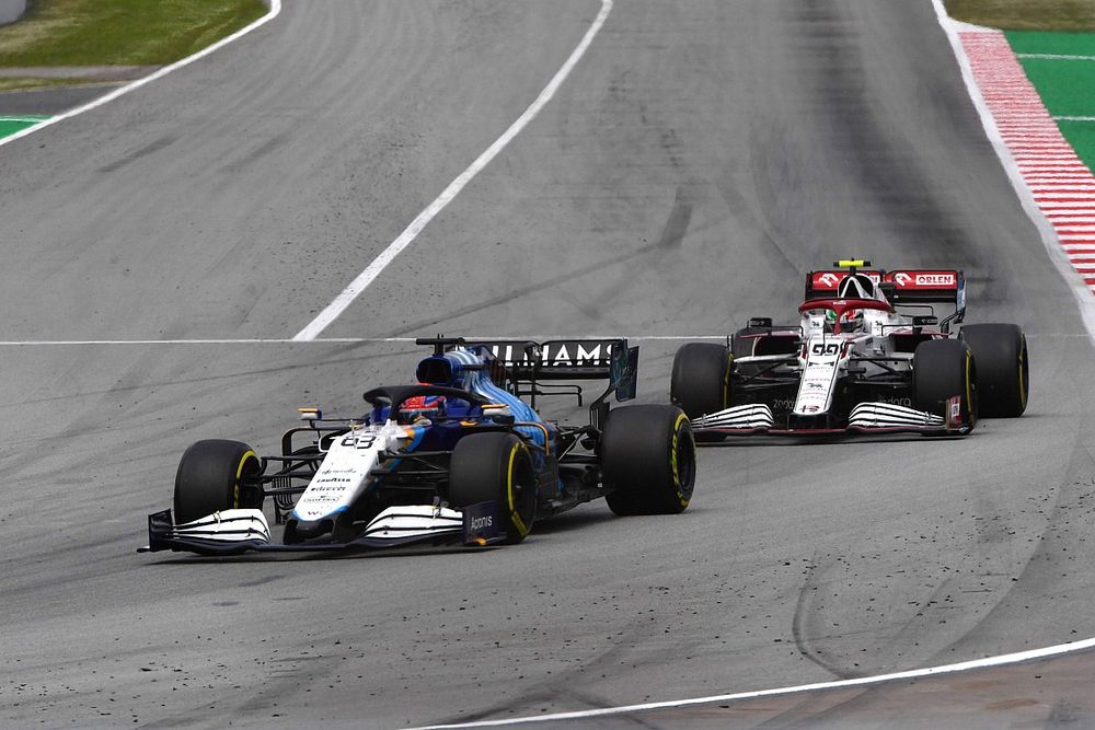 George Russell, Williams FW43B, Antonio Giovinazzi, Alfa Romeo Racing C41