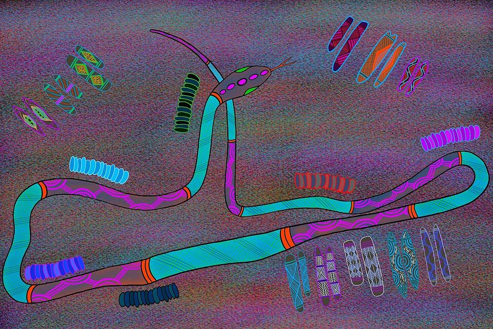 Indigenous artwork of Hidden Valley