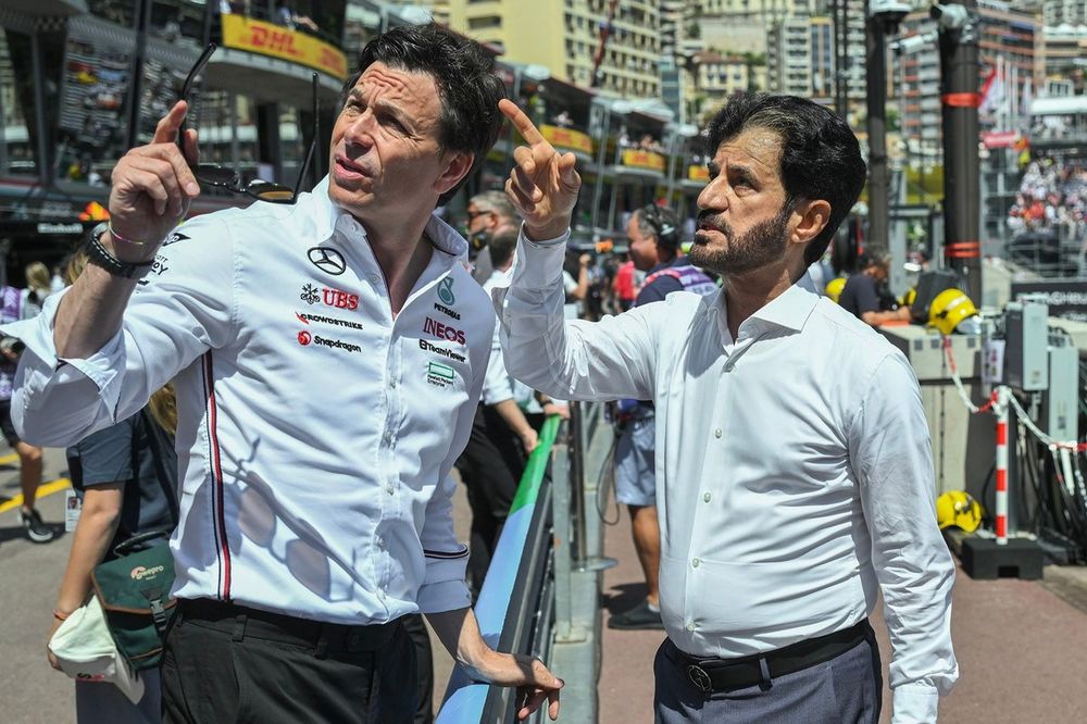 Toto Wolff, Mercedes, Mohammed Ben Sulayem, FIA President