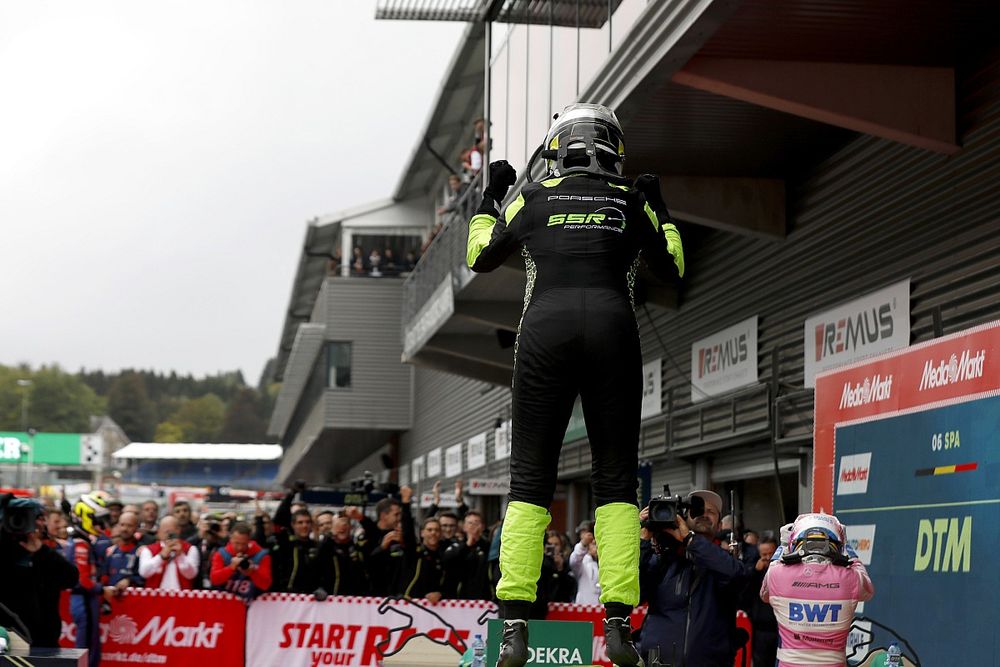 DTM Spa: Olsen beats Gotz to first victory through showers