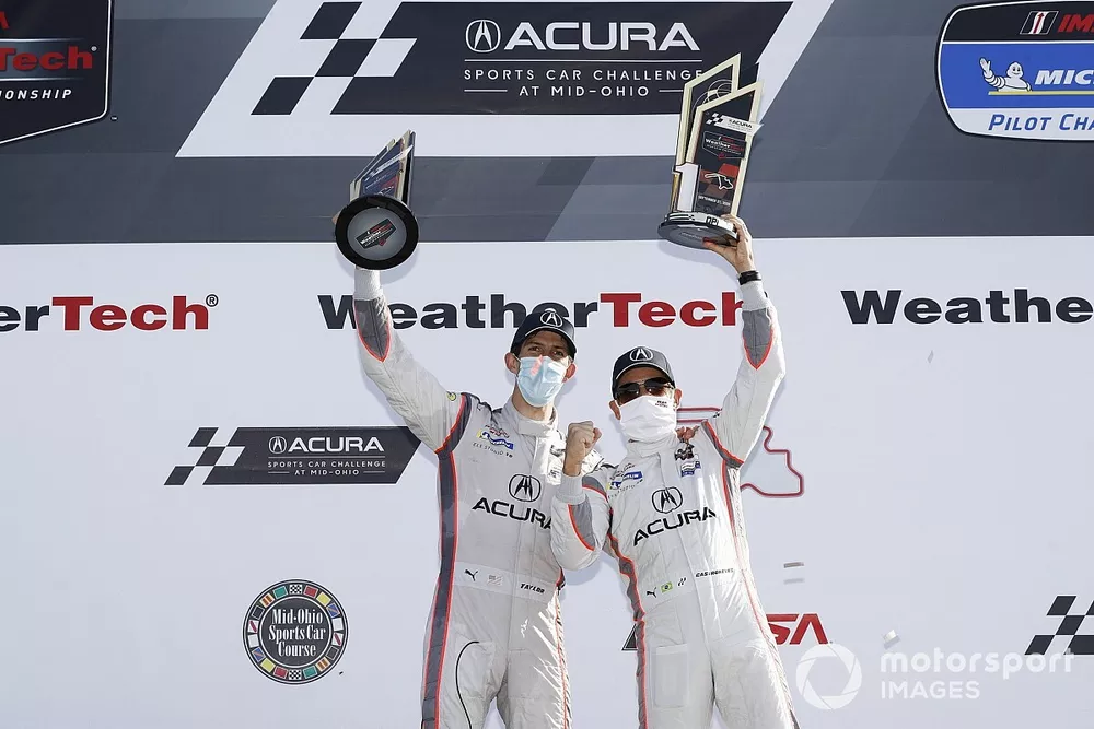 Race winner #7 Acura Team Penske Acura DPi, DPi: Helio Castroneves, Ricky Taylor
