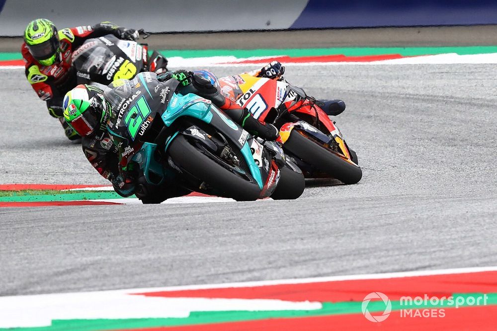 Morbidelli was "shy" at Turn 2 after Zarco crash
