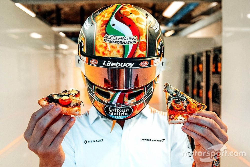 GALERÍA: los cascos de Norris y Giovinazzi para Italia