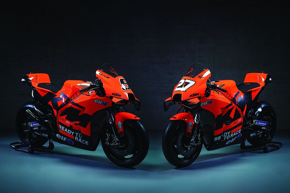 Bikes of Danilo Petrucci, Red Bull KTM Tech 3 and Iker Lecuona, Red Bull KTM Tech 3