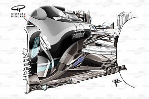 Cómo Mercedes F1 trata de recuperar carga aerodinámica en el W12
