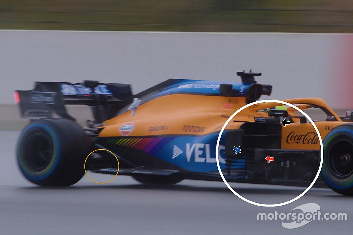 McLaren MCL35M: a Silverstone con le prime modifiche
