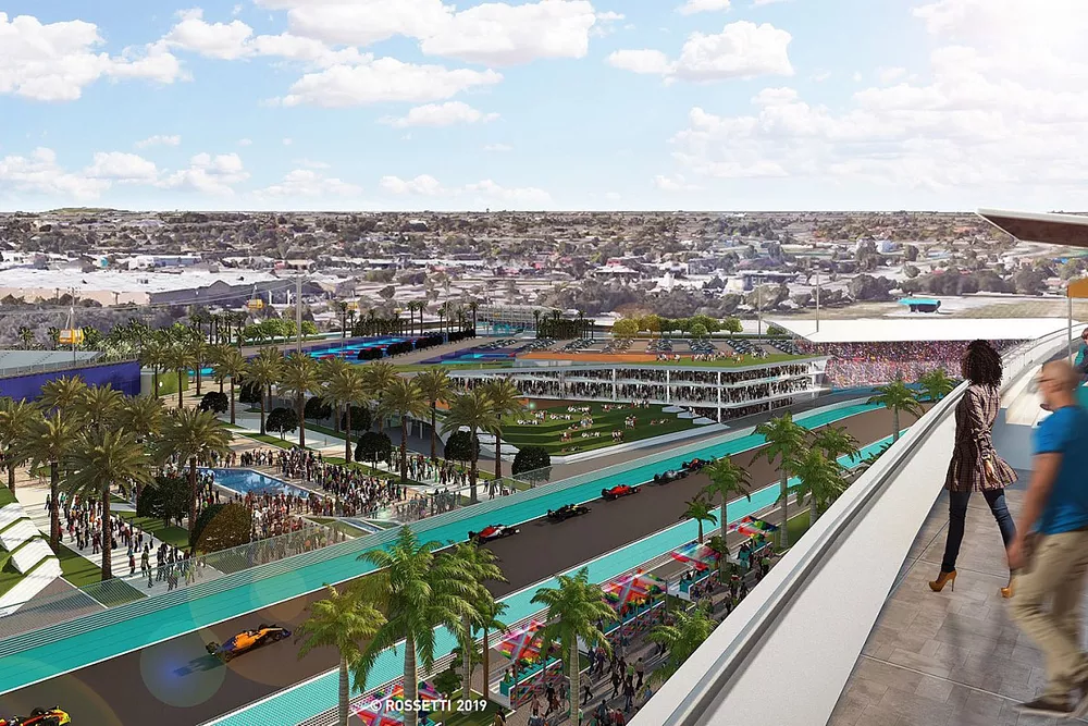 Miami track rendering