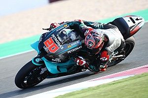 Quartararo leads second day of test, heavy crash for Marquez
