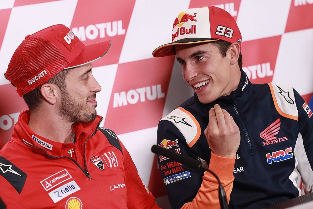 Andrea Dovizioso, Ducati Team, Marc Marquez, Repsol Honda Team