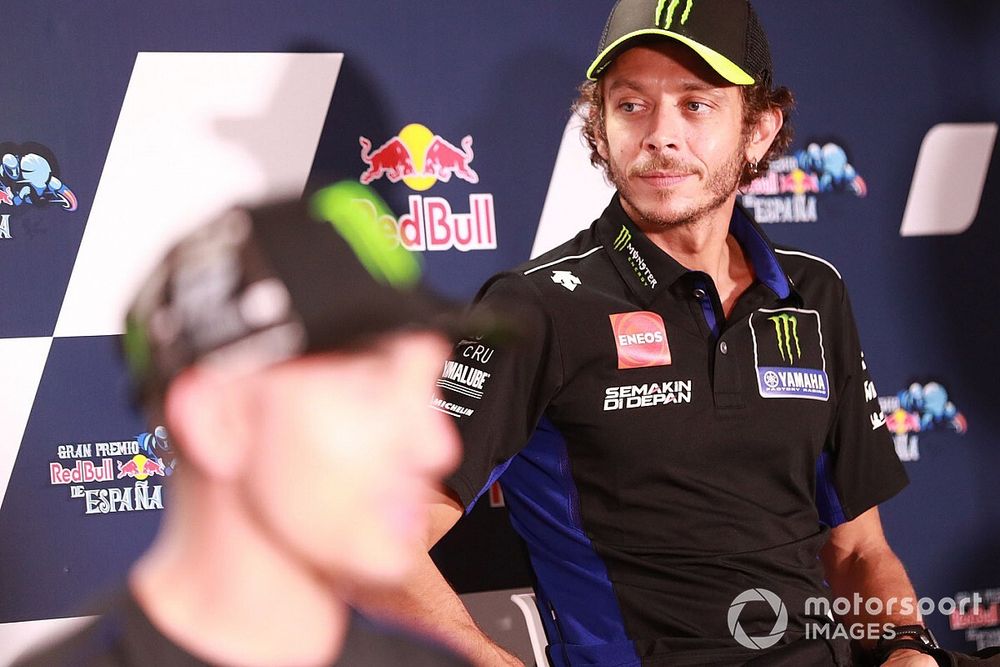 Valentino Rossi, Yamaha Factory Racing, en la conferencia de prensa