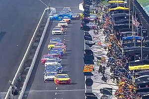 Pit Road Pile Up Halts Brickyard 400 Crew Member Injured