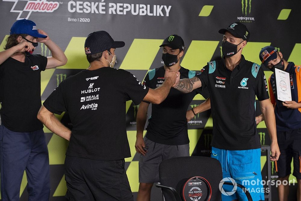 Avintia apologises for celebrating pole as Quartararo crashed