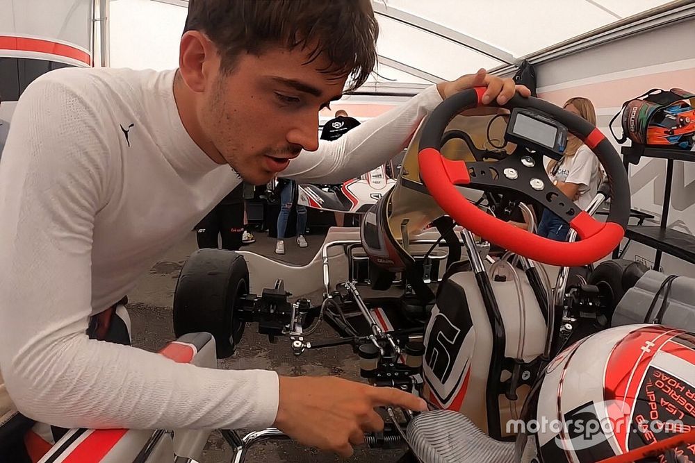 Újabb remek onboard videók Leclerc gokartozásáról