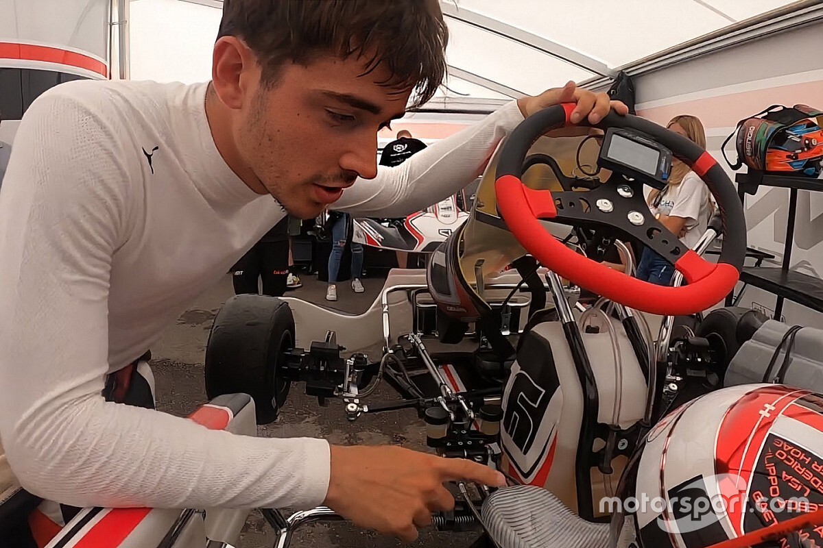 Újabb remek onboard videók Leclerc gokartozásáról