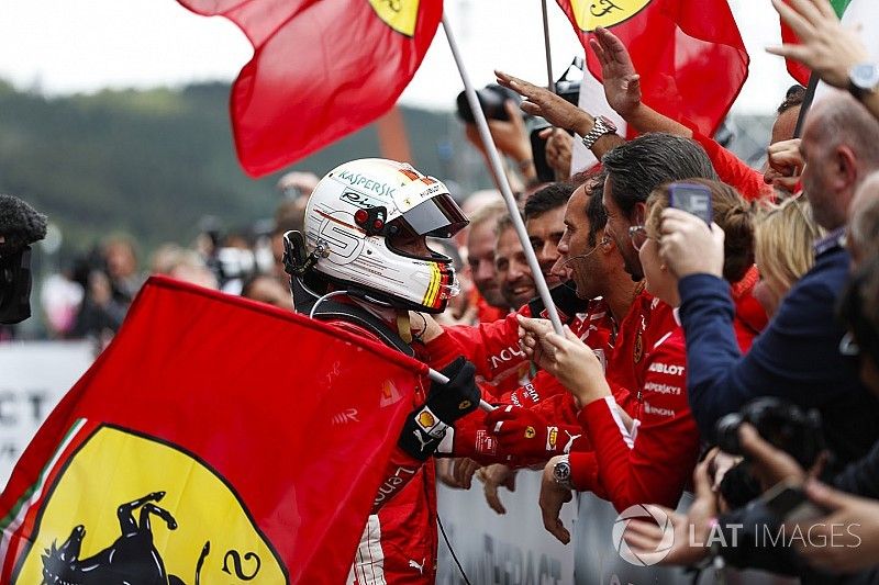 Sebastian Vettel "Piloto del Día" en Spa