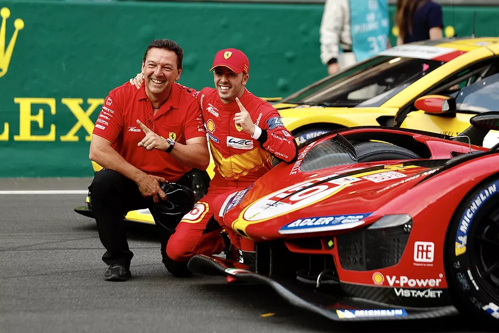 Le poleman Antonio Fuoco, Ferrari AF Corse