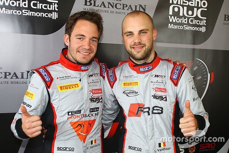 Polesitters #1 Belgian Audi Club Team WRT Audi R8 LMS: Frederic Vervisch, Laurens Vanthoor