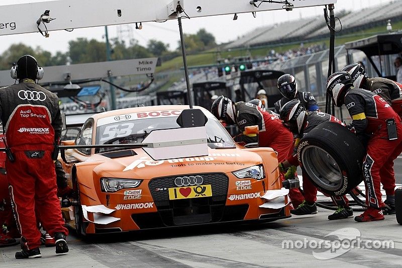 Pit stop, Jamie Green, Audi Sport Team Rosberg, Audi RS 5 DTM