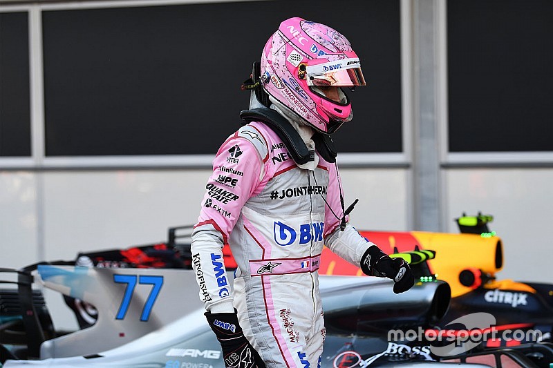 Ocon: "Perez me golpeó antes"