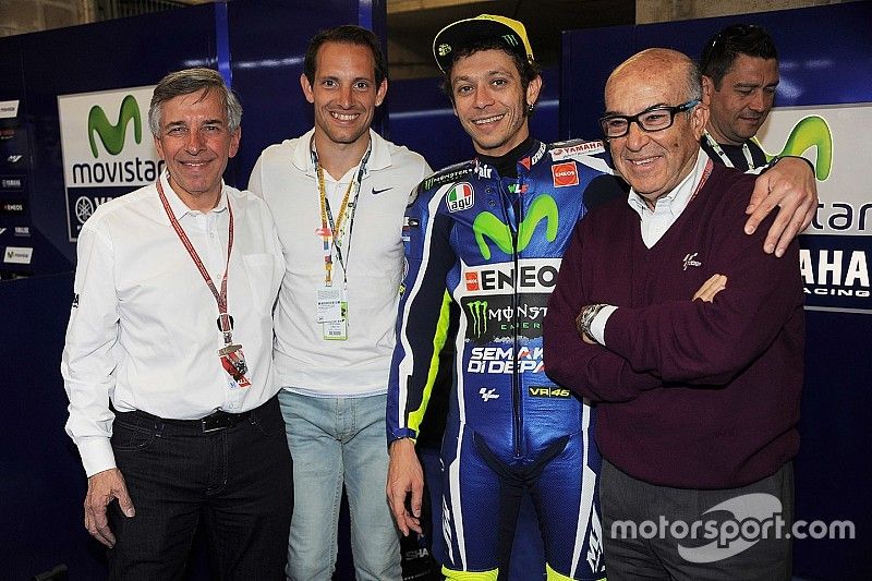 Claude Michy, French Grand Prix promoter, Renaud Lavillenie, pole vaulter champion and rider, Valent