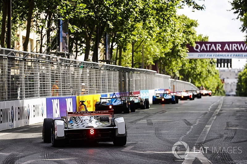La grille de départ de l'E-Prix de Paris