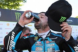 Michael Dunlop wins twice in Armoy despite broken pelvis