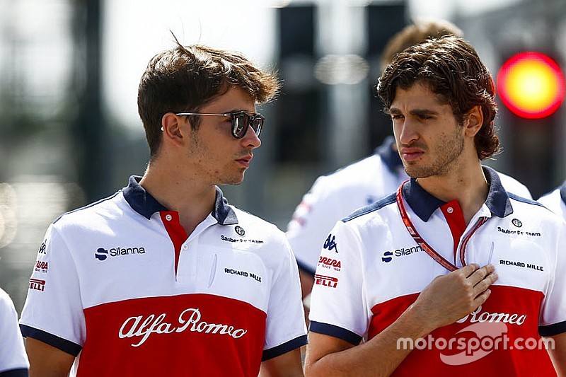 Giovinazzi ne veut pas être comparé à Leclerc