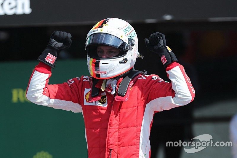 Sebastian Vettel, Ferrari dans le parc fermé