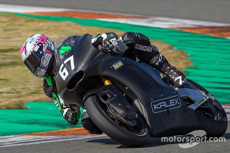 Primi giri a Valencia per la Kalex con il motore Triumph