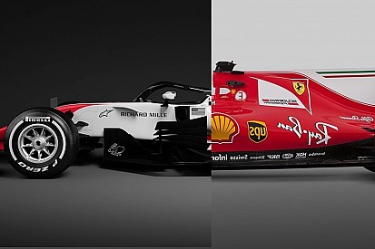 Comparativa: el Ferrari SF70H vs. el Haas VF-18