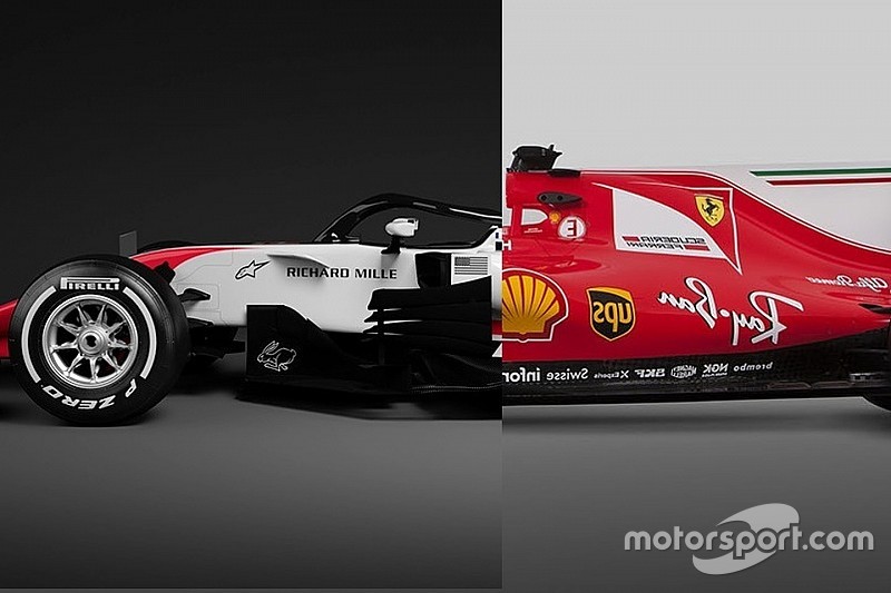 Comparativa: el Ferrari SF70H vs. el Haas VF-18