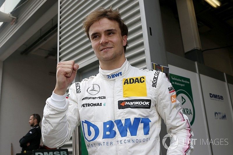 Le poleman Lucas Auer, Mercedes-AMG Team HWA, Mercedes-AMG C63 DTM