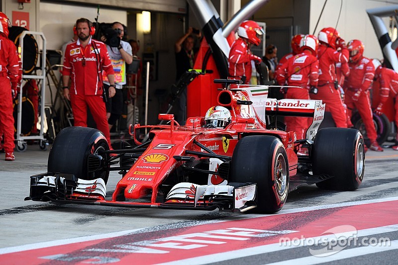 Ferrari: anche prove di partenza nel filming day con Vettel e Raikkonen