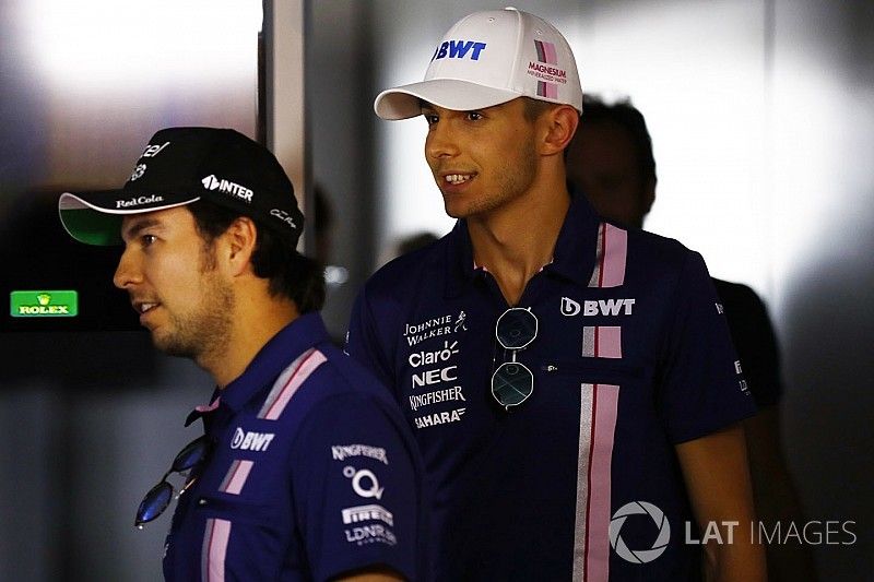 A Pérez le sorprendió el rendimiento de Ocon en 2017