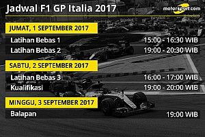 Jadwal lengkap F1 GP Italia 2017