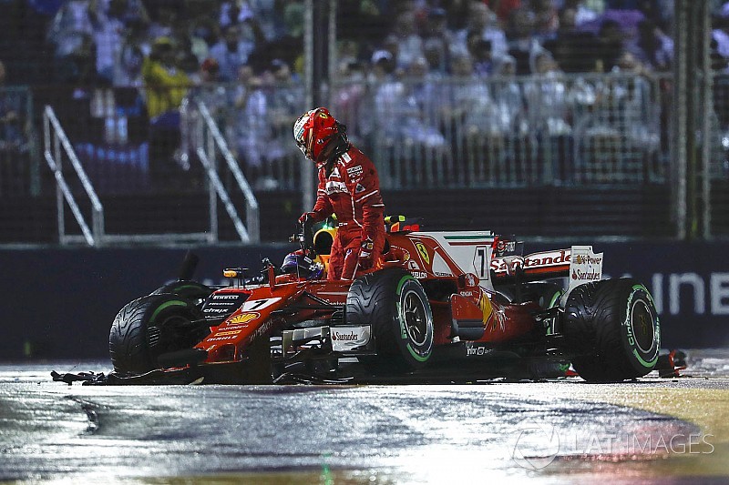 Raikkonen: "Sono stato colpito e non ho potuto fare nulla per evitarlo"