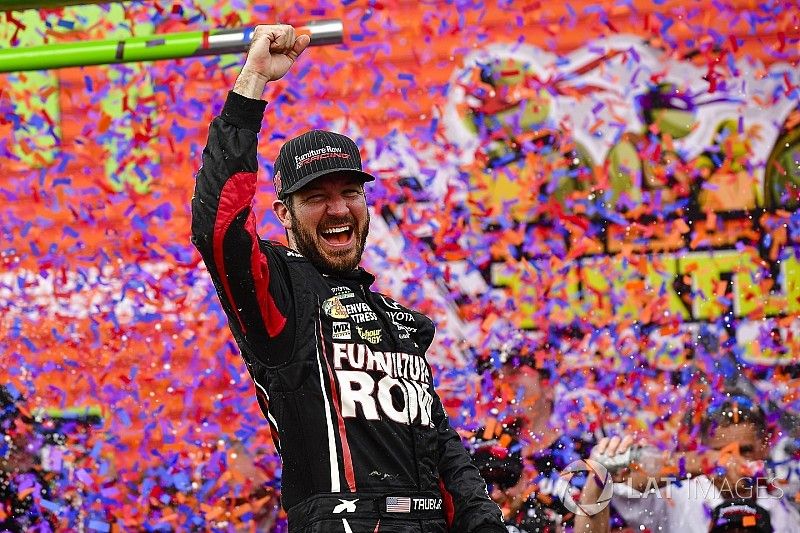 Race winner Martin Truex Jr., Furniture Row Racing Toyota