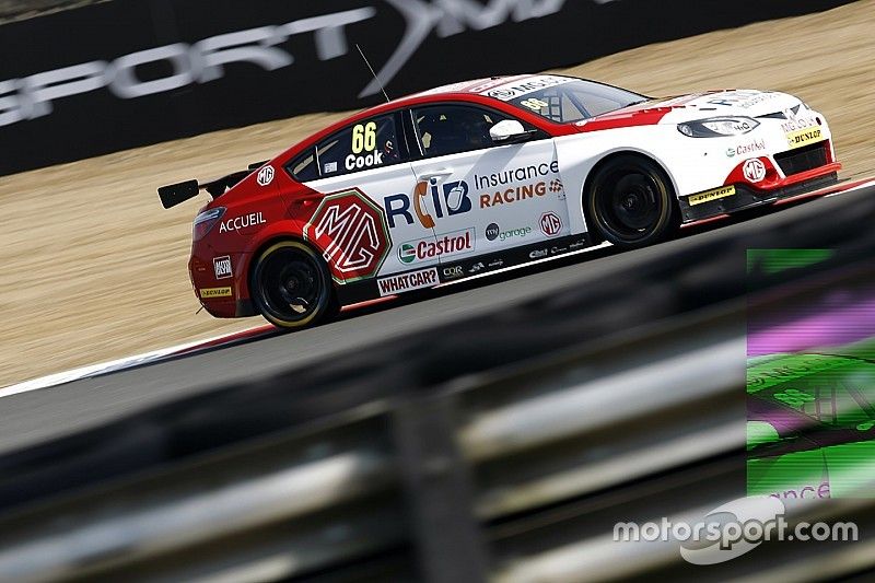 Donington BTCC: Cook tops shortened first practice