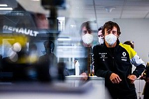 Fernando Alonso rueda hoy en España con un Fórmula 1 2020