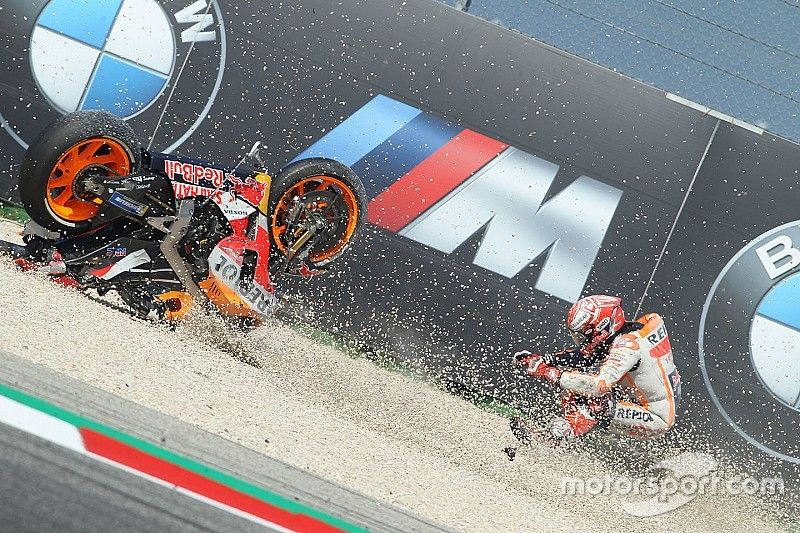 'Steentje in oog’ belemmerde Marquez tijdens laatste kwalificatierun