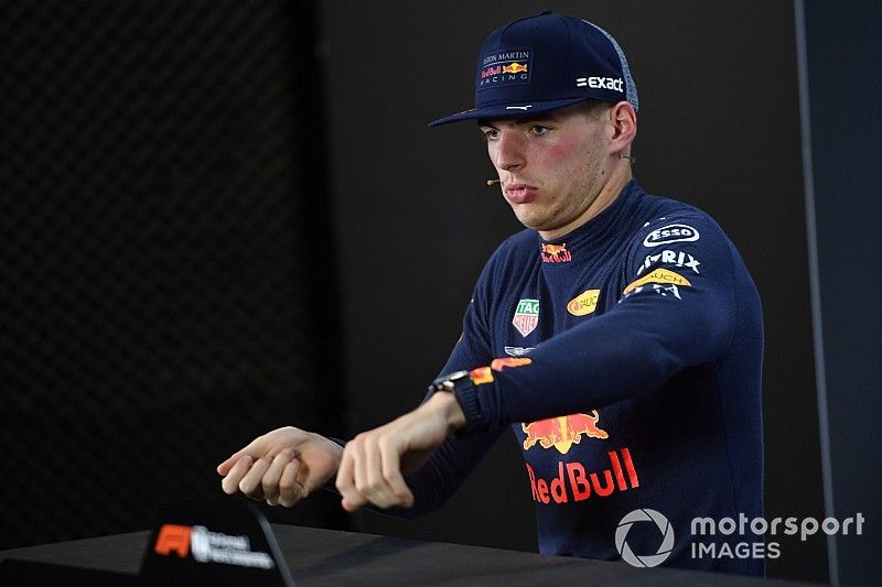 Max Verstappen, Red Bull Racing in the press conference 