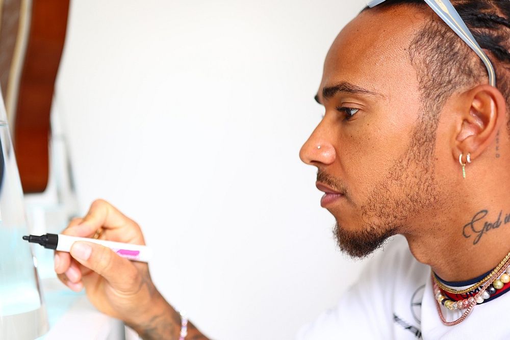 Lewis Hamilton, Mercedes, Imola trophies for Charity