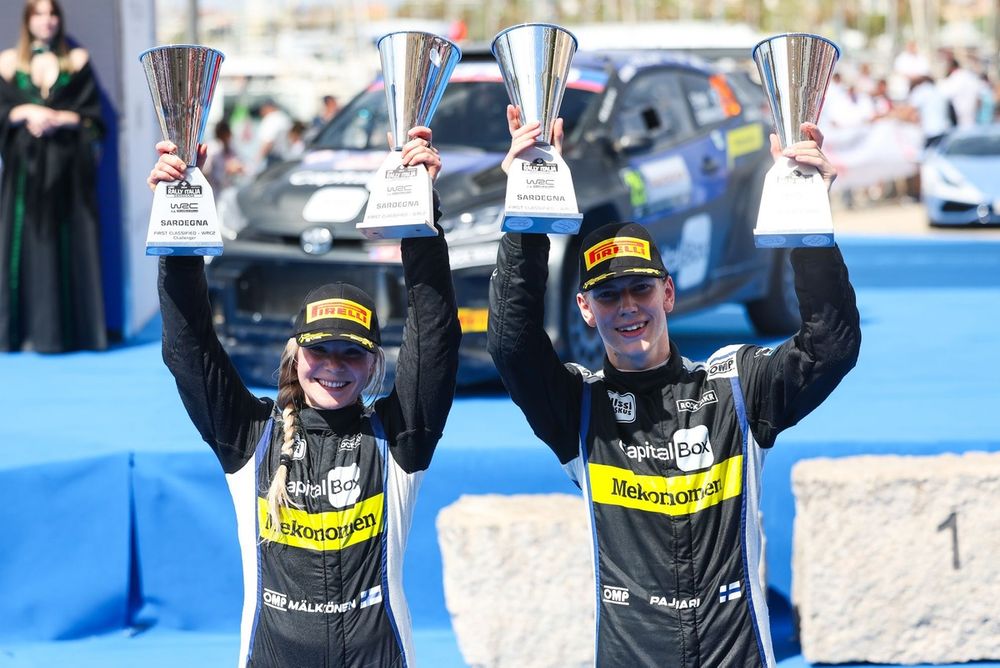 Winner WRC2 Sami Pajari, Enni M&auml;lk&ouml;nen, Printsport Toyota GR Yaris Rally2