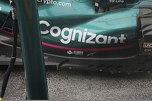 Aston Martin: tolti tre elementi dietro alla corona di flap