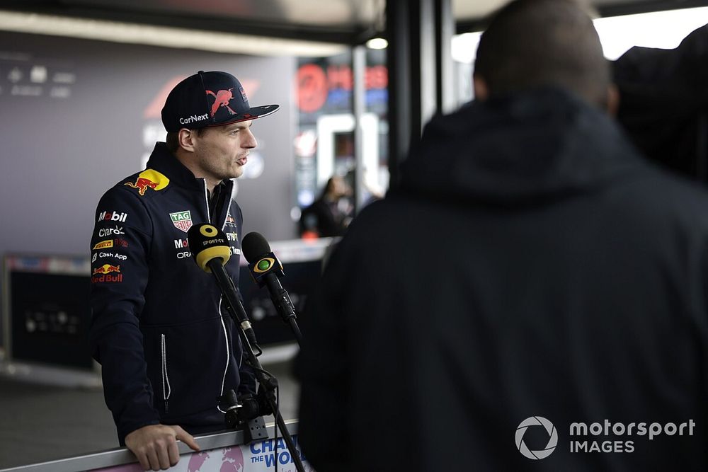 Max Verstappen, Red Bull Racing, is interviewed