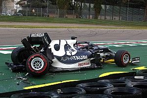 Tsunoda got "too excited" before Imola qualifying crash