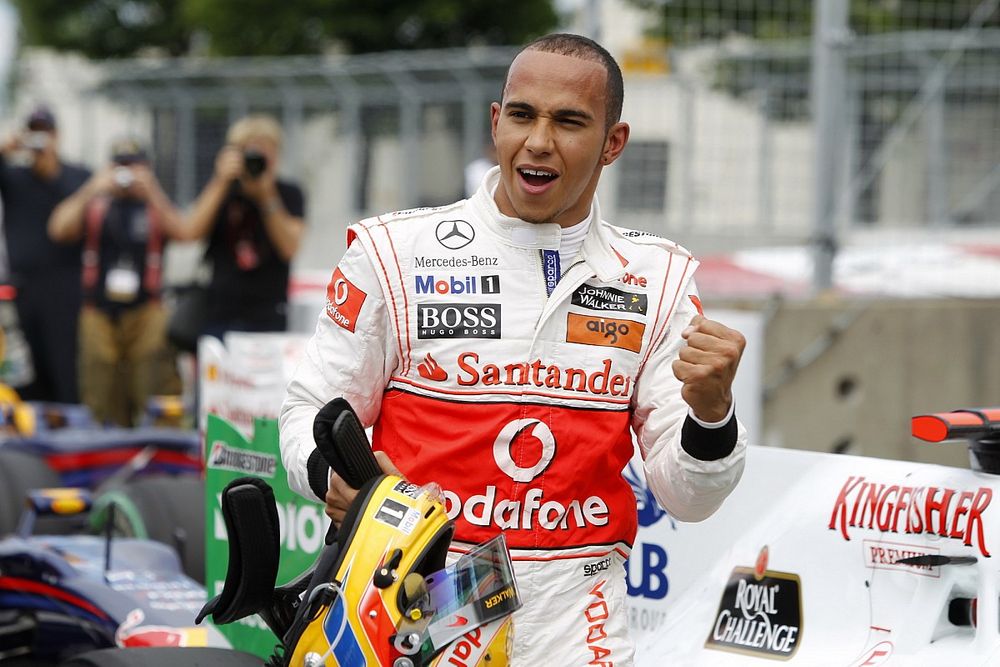 Pole sitter Lewis Hamilton, McLaren