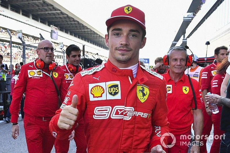 Polesitter Charles Leclerc, Ferrari