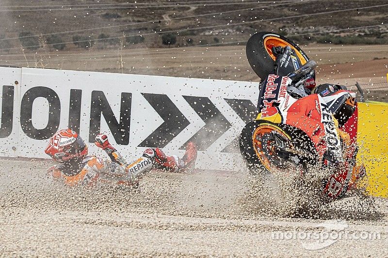 Marc Marquez, Repsol Honda Team crashes