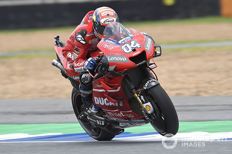Dovizioso snelste in vochtige derde training GP van Thailand
